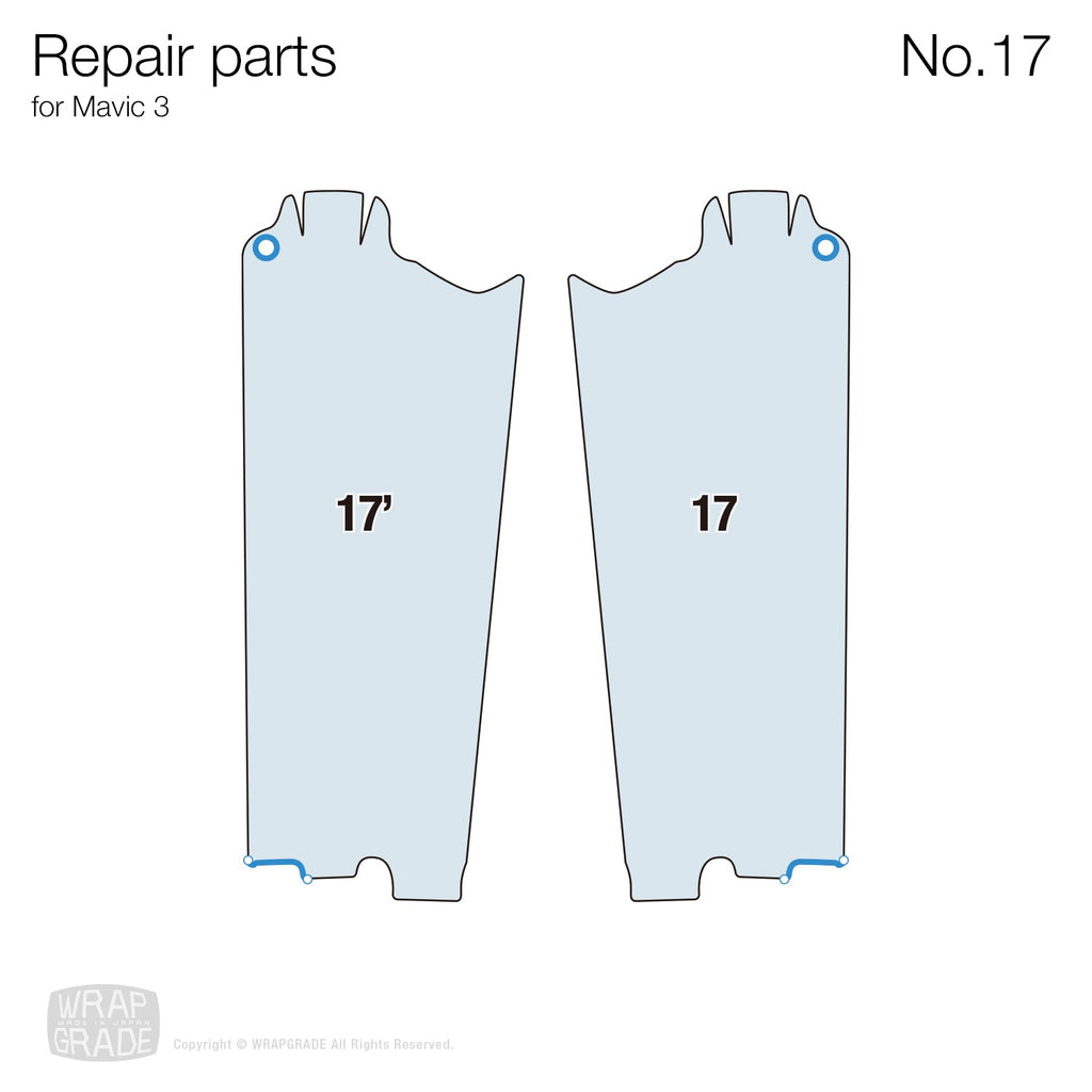 Repair parts for Mavic 3 No. 17 - Wrapgrade