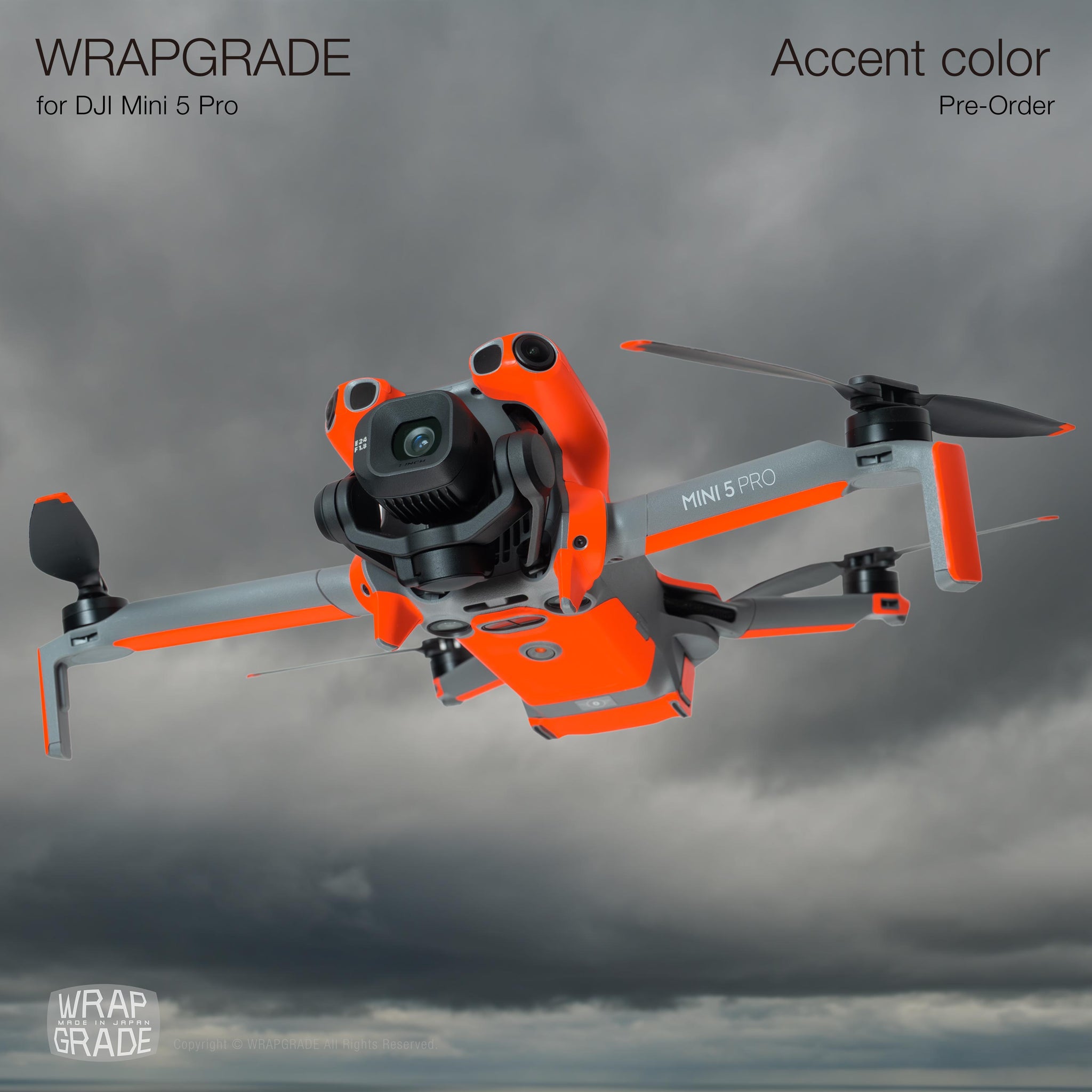 Wrapgrade for DJI Mini 5 Pro アクセントカラー ステッカー Wrapgrade for DJI Mini 5 Pro アクセントカラー ステッカー