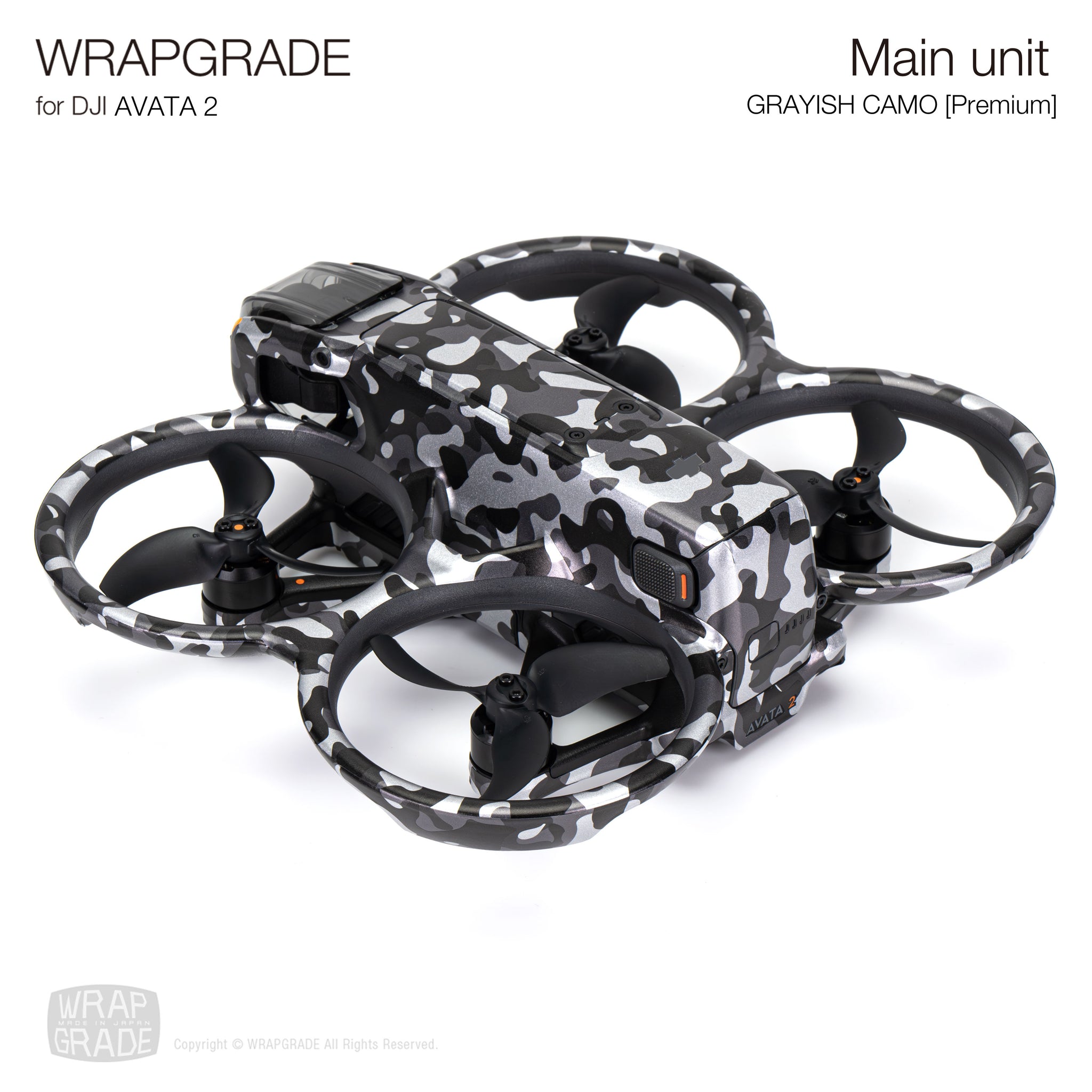 WRAPGRADE Pegatinas Compatibles Con DJI Avata 2 Dos Baterías (Super Red
