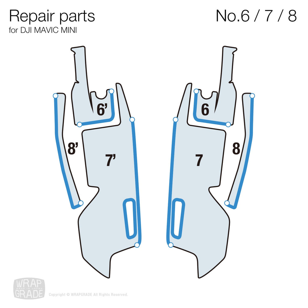 Repair parts for Mini & Mini 2 No. 5/6/7/8/9 - Wrapgrade