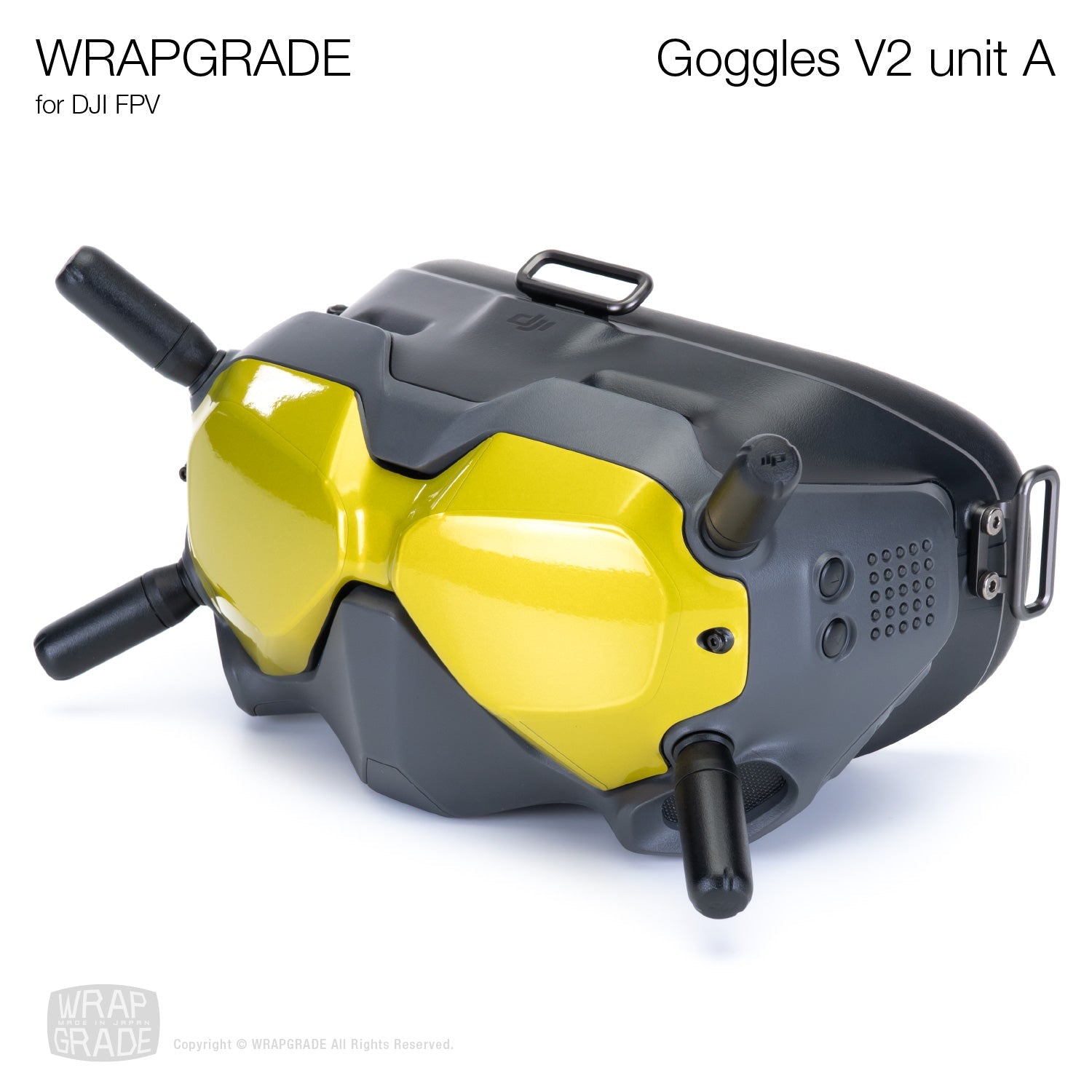 WRAPGRADE DJI FPV Goggles V2用 ステッカー Unit A