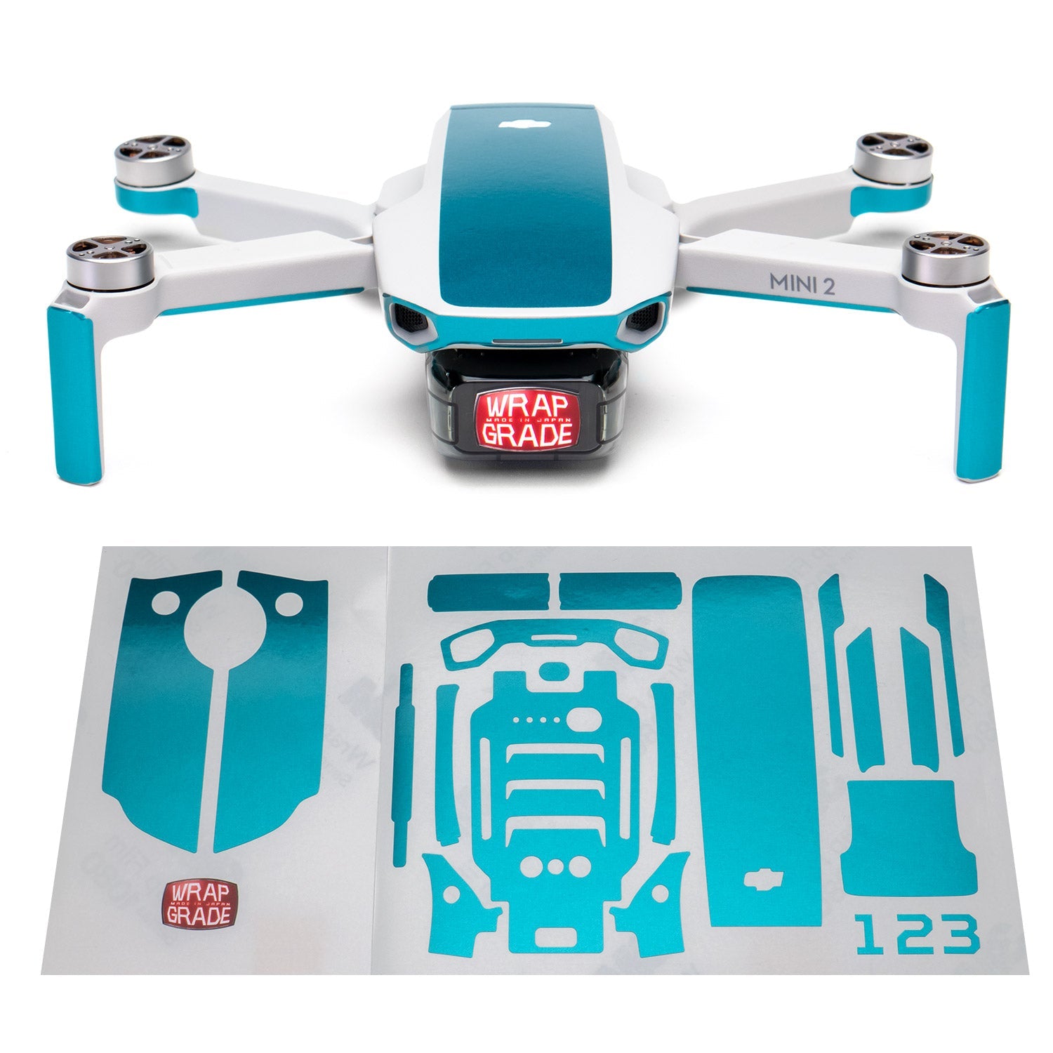 Wrapgrade for DJI Mini 2 アクセントカラー スキンシール