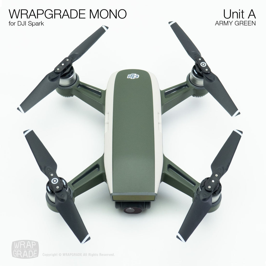 craft eksekverbar Absorbere Wrapgrade for DJI Spark UNIT A スキンシール